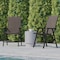 Flash Furniture Paladin Brown Outdoor Folding Patio Sling Chair, 2PK 2-TLH-SC-044-BR-GG - alternate 9